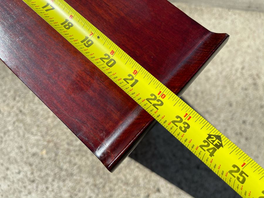 Pair Of Rosewood Display Cabinets Never Used (One Has Chip On Top Corner As Shown In Photos) Each 22.5W X 6D X 30H [Photo 10]