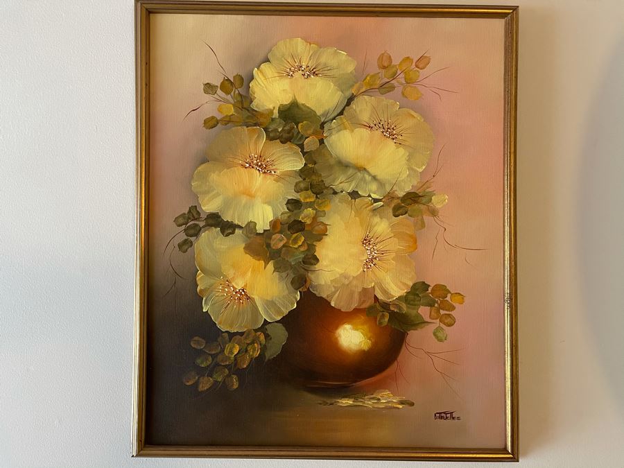 Original Signed Still Life Floral Painting [Photo 2]
