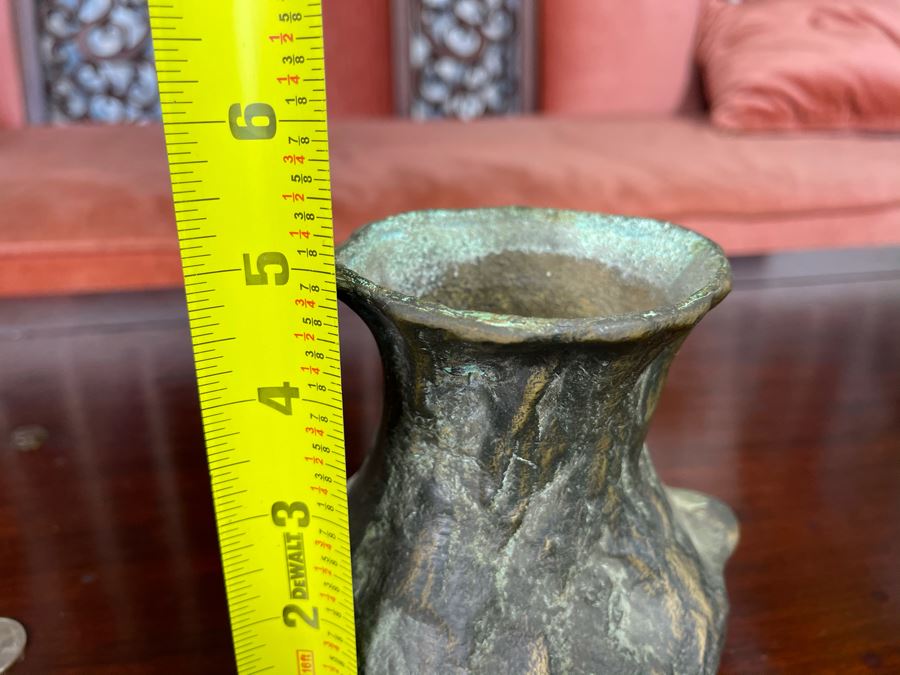Vintage Bronze Vase 5H X 5W [Photo 8]