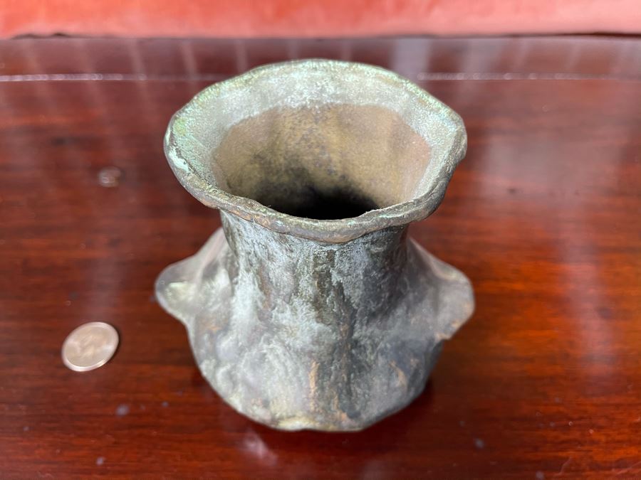 Vintage Bronze Vase 5H X 5W [Photo 3]