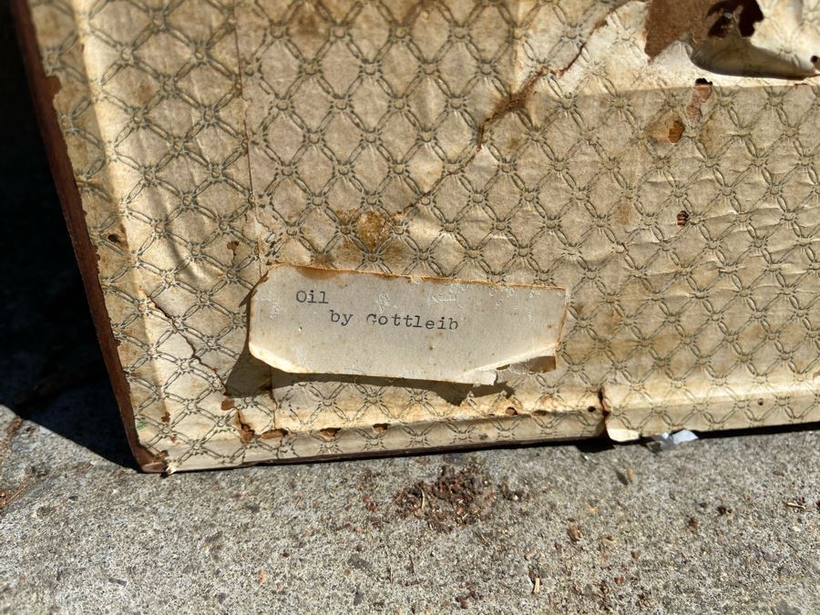 Original 1966 Impasto Painting By R. Gottlieb Titled 'La Hiedra' Oil On Masonite 24 X 48 Rosita Gottlieb [Photo 12]