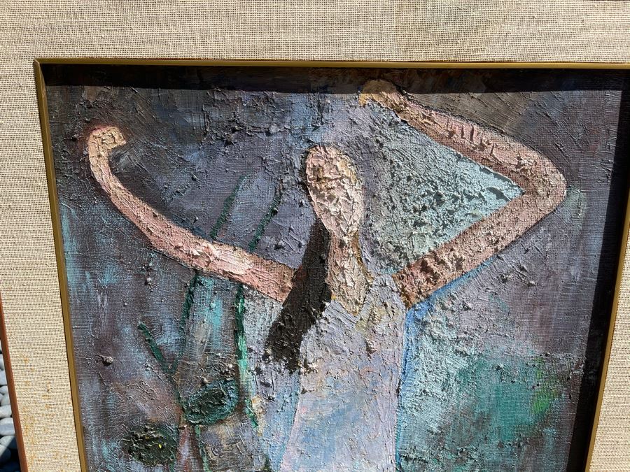 Original 1966 Impasto Painting By R. Gottlieb Titled 'La Hiedra' Oil On Masonite 24 X 48 Rosita Gottlieb [Photo 3]