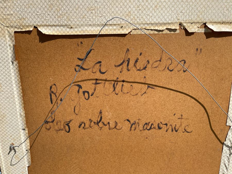 Original 1966 Impasto Painting By R. Gottlieb Titled 'La Hiedra' Oil On Masonite 24 X 48 Rosita Gottlieb [Photo 10]