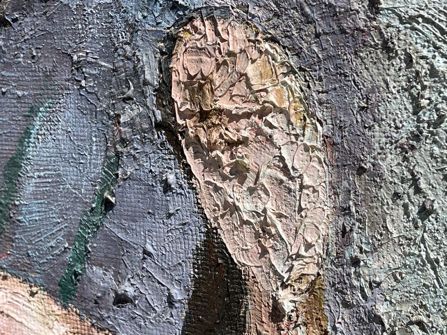 Original 1966 Impasto Painting By R. Gottlieb Titled 'La Hiedra' Oil On Masonite 24 X 48 Rosita Gottlieb [Photo 8]