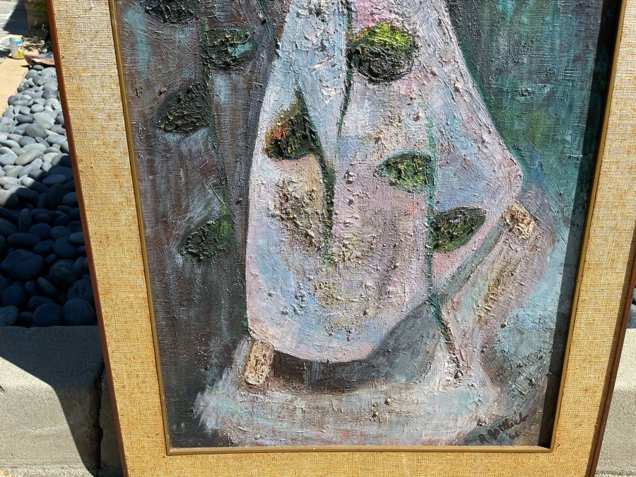 Original 1966 Impasto Painting By R. Gottlieb Titled 'La Hiedra' Oil On Masonite 24 X 48 Rosita Gottlieb [Photo 4]