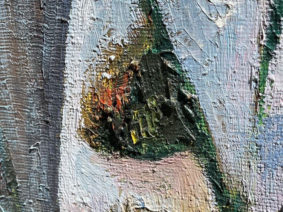 Original 1966 Impasto Painting By R. Gottlieb Titled 'La Hiedra' Oil On Masonite 24 X 48 Rosita Gottlieb [Photo 7]