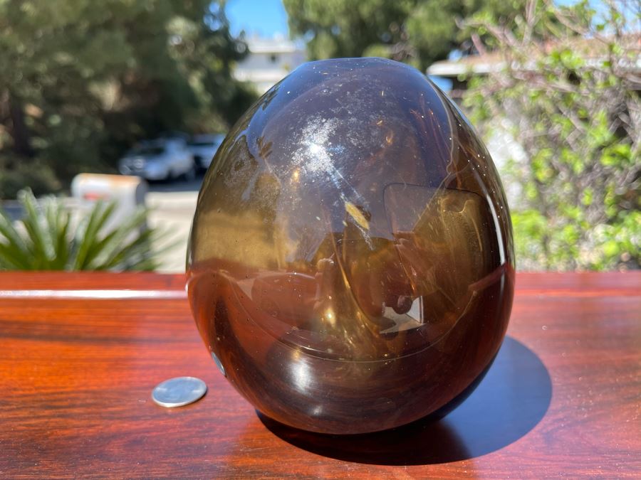 Signed Art Glass Vase By Michael Baylen (American, 20th Century) 6H [Photo 4]