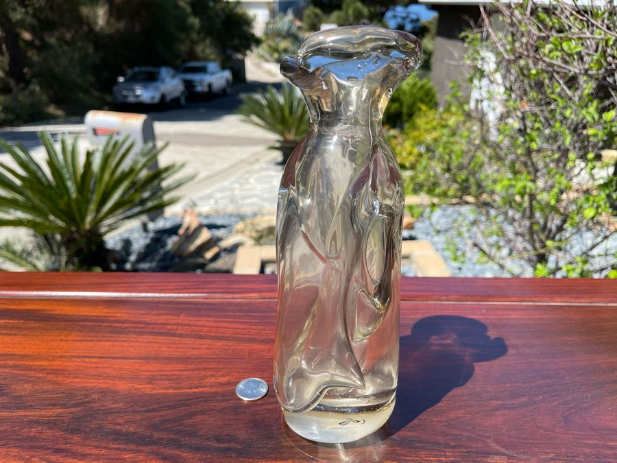 Unsigned But Attributed To Michael Baylen (American, 20th Century) Art Glass Vase 9.5H [Photo 2]