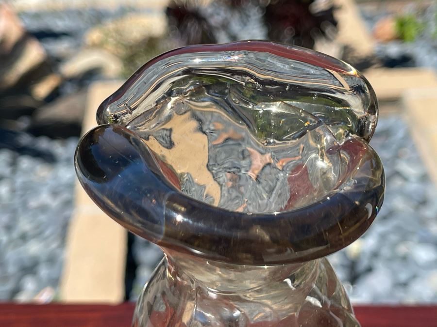 Unsigned But Attributed To Michael Baylen (American, 20th Century) Art Glass Vase 9.5H [Photo 8]