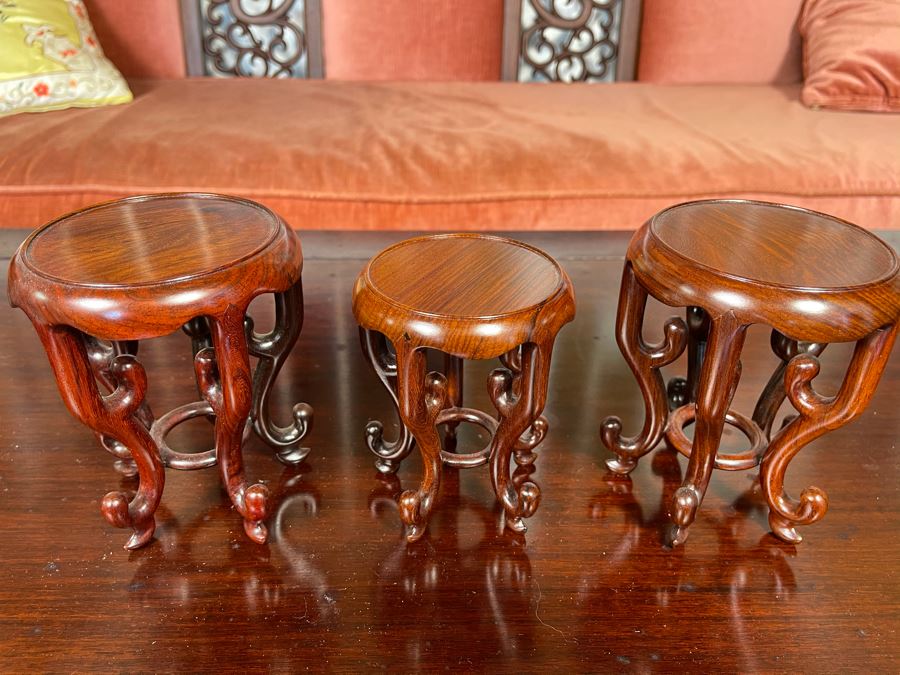 Three Chinese Wooden Stands 5H [Photo 3]