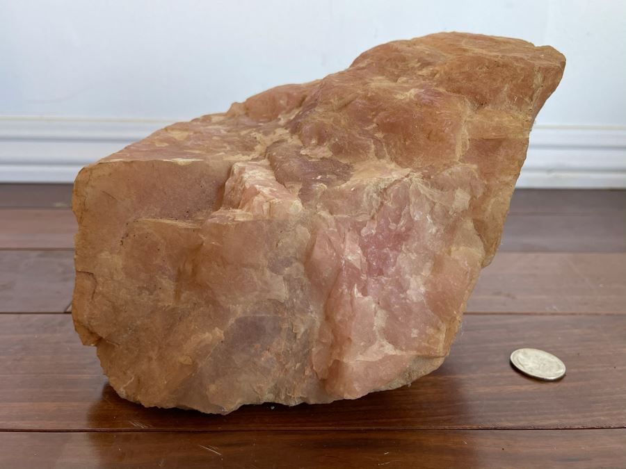 Large Piece Of Organic Rose Quartz Stone 9W X 6H [Photo 3]