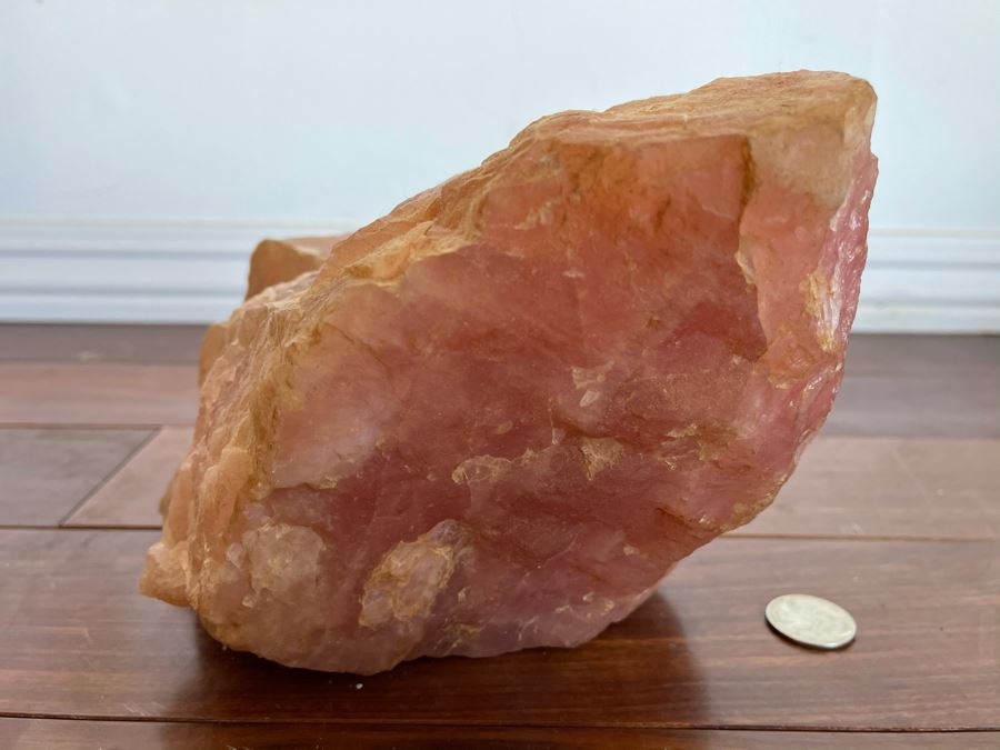 Large Piece Of Organic Rose Quartz Stone 9W X 6H [Photo 2]