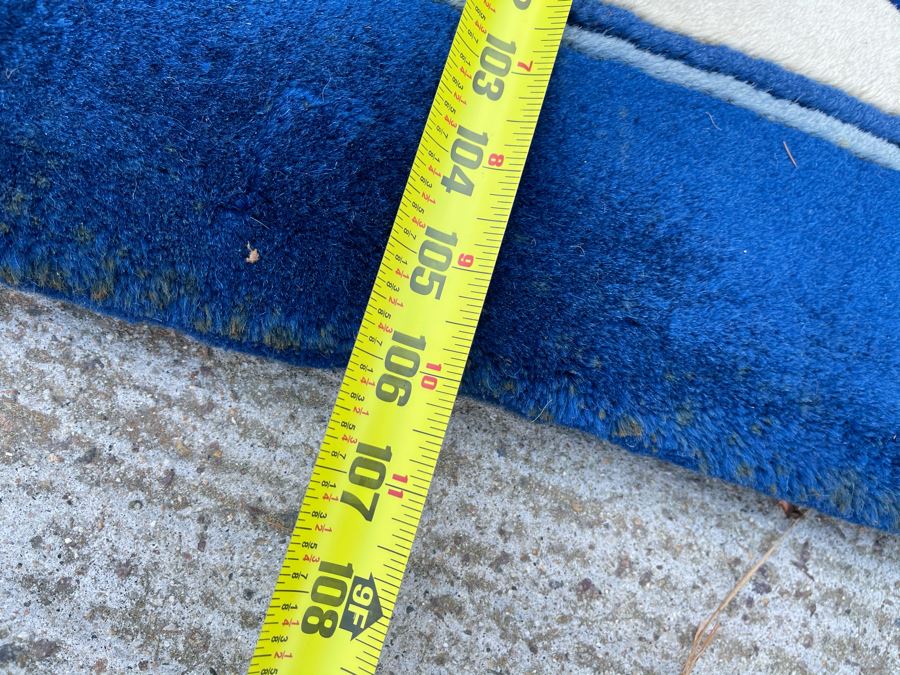 Large Thick Pile Peking Chinese Area Rug With Dragon Design Apx 9' X 12' (Needs To Be Cleaned) [Photo 13]