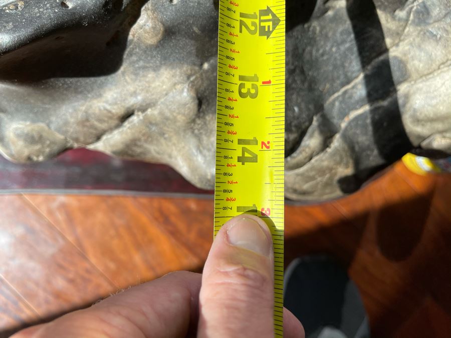 Antique Chinese Gongshi Scholars Rock River Stone With Custom Wooden Stand (Very Heavy) 27W X 15D X 14H [Photo 24]