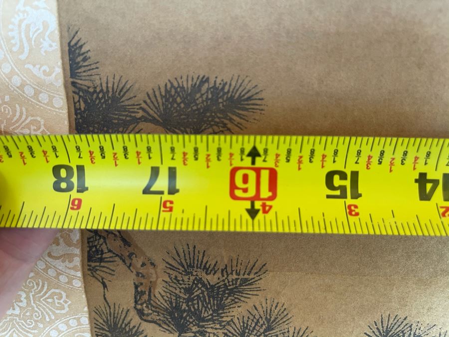 Antique Chinese Original Signed Scroll Painting (Painting Measures 18 X 39) [Photo 19]