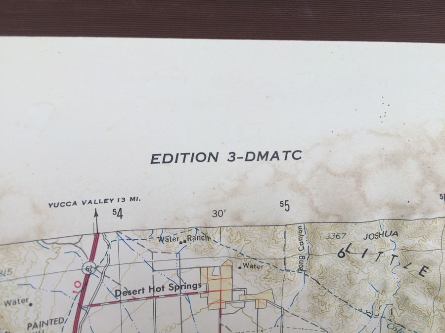 Topographical Southern California Map - 33' x 29'  [Photo 10]