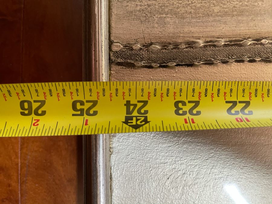 Vintage 1977 Original Triptych Silver And Black Landscape Artwork Signed Ching Largest Frame Is 29'W [Photo 6]