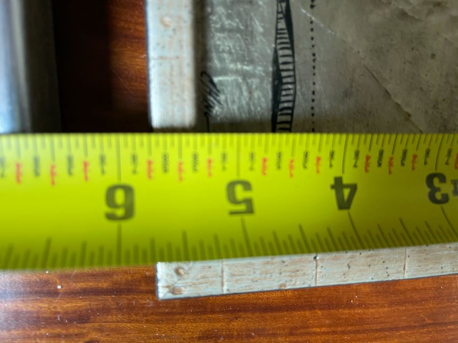 Vintage 1977 Original Triptych Silver And Black Landscape Artwork Signed Ching Largest Frame Is 29'W [Photo 10]