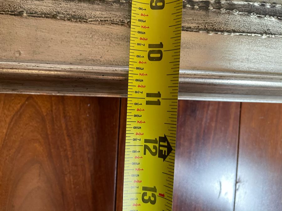 Vintage 1977 Original Triptych Silver And Black Landscape Artwork Signed Ching Largest Frame Is 29'W [Photo 7]