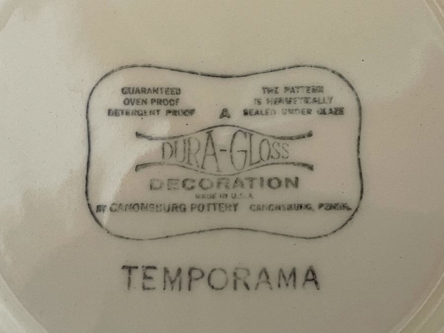 Vintage Mid-Century Canonsburg Pottery Temporama Pattern [Photo 9]