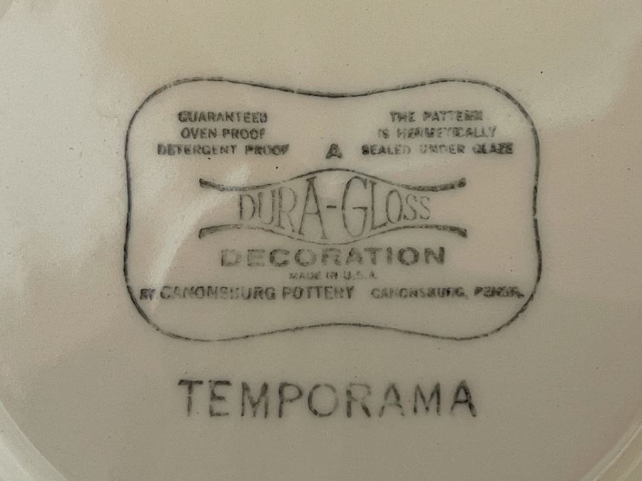Vintage Mid-Century Canonsburg Pottery Temporama Pattern [Photo 10]