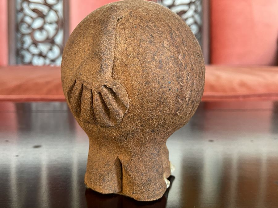 Elephant Pottery Figurine 5H [Photo 3]