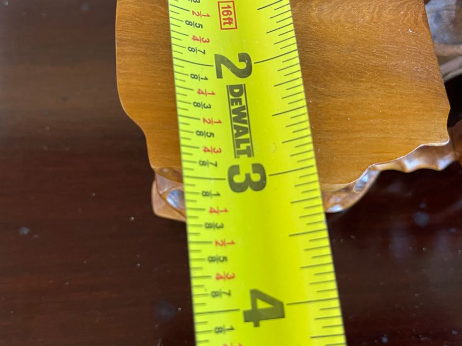 Vintage Carved Wooden 3-Step Stand 8.5W X 3D X 3H [Photo 7]