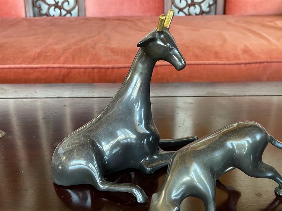 Set Of Three Brass Animals Figurines [Photo 3]