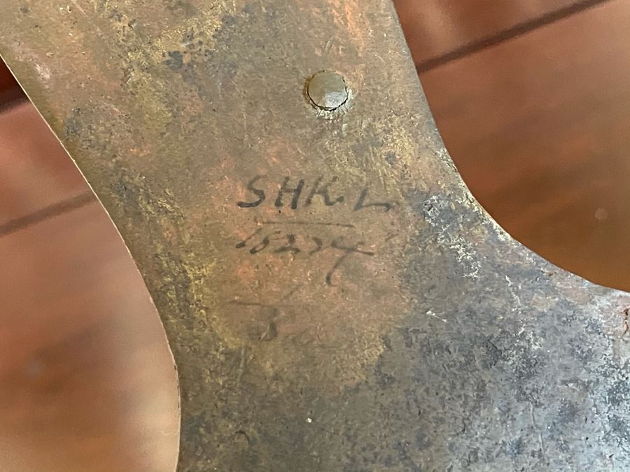 Vintage Bronze Bowl Supported By Three Elephants Stand Signed SHKL 10W X 6.75H [Photo 11]