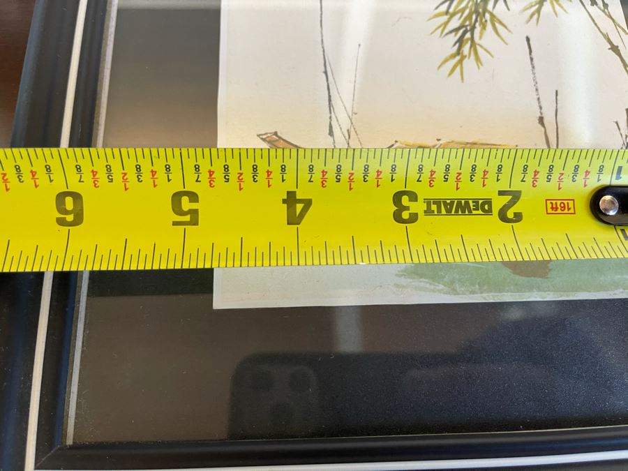 Vintage Original Framed Asian Artwork 5 X 5 [Photo 4]