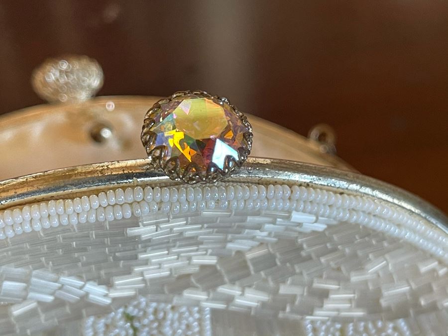 Vintage Hong Kong Chinese Beaded Purse Handbag 9.5W X 7H [Photo 6]