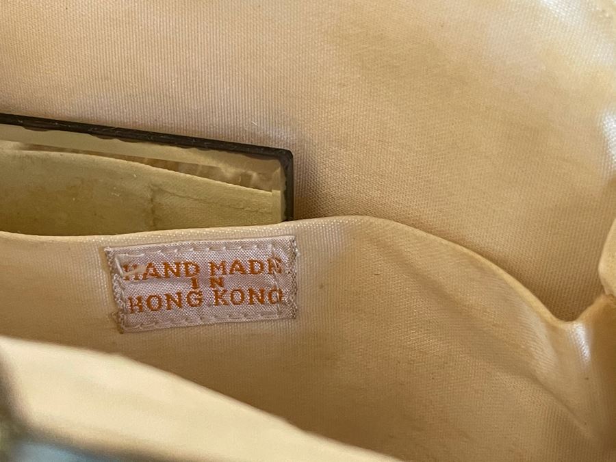 Vintage Hong Kong Chinese Beaded Purse Handbag 9.5W X 7H [Photo 7]