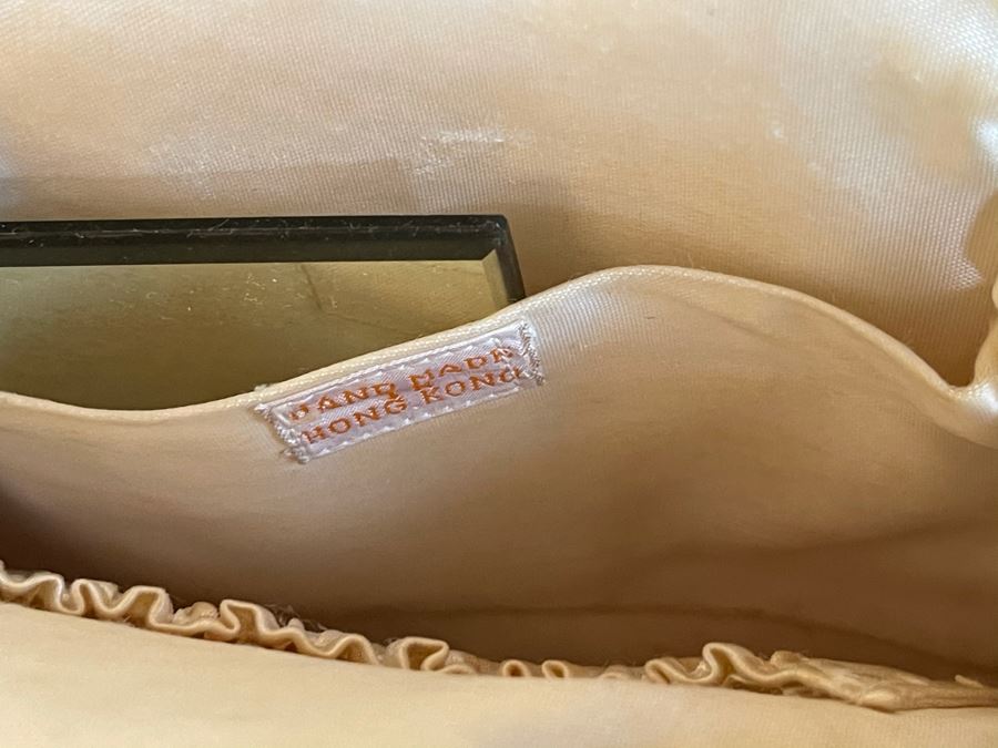 Vintage Hong Kong Chinese Beaded Purse Handbag 9.5W X 7H [Photo 8]