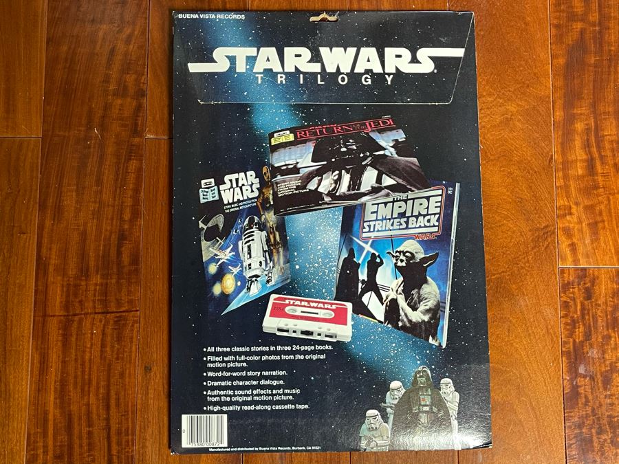 New Old Stock Rare 1984 Star Wars Trilogy Sealed Star Wars Book And Tape, The Empire Strikes Back Book And Return Of The Jedi Book [Photo 7]