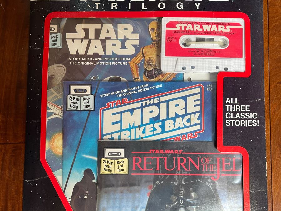 New Old Stock Rare 1984 Star Wars Trilogy Sealed Star Wars Book And Tape, The Empire Strikes Back Book And Return Of The Jedi Book [Photo 4]