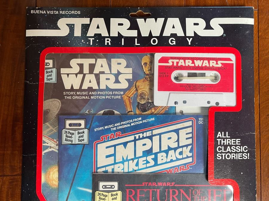 New Old Stock Rare 1984 Star Wars Trilogy Sealed Star Wars Book And Tape, The Empire Strikes Back Book And Return Of The Jedi Book [Photo 3]