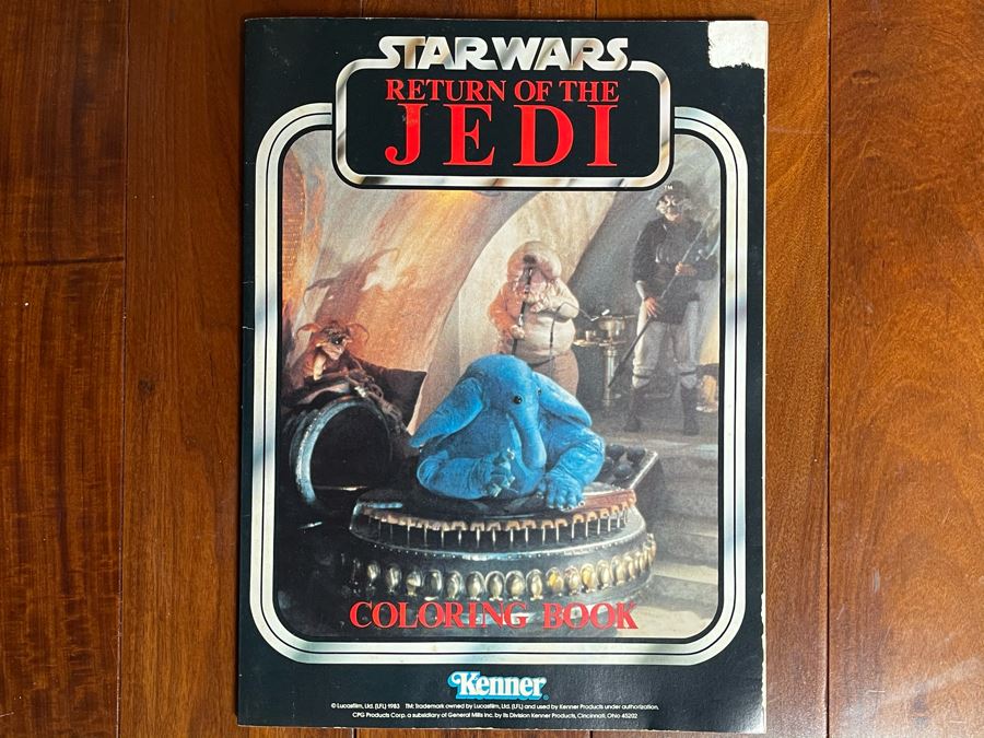 Star Wars Return Of The Jedi Coloring Book Kenner 1983