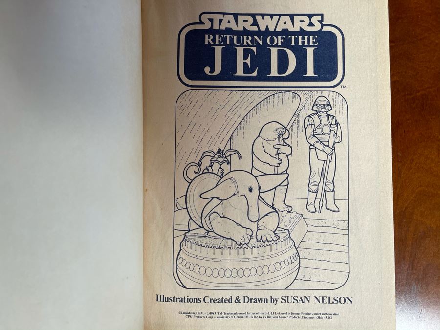 Star Wars Return Of The Jedi Coloring Book Kenner 1983 [Photo 8]