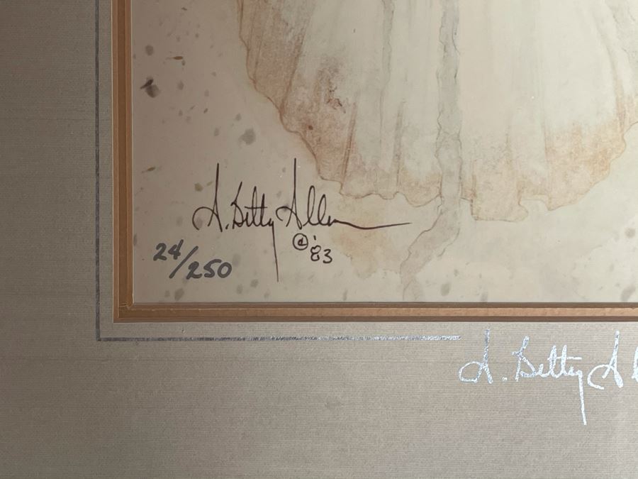 A. Betty Allen Signed Limited Edition Framed Print 24 Of 250 11 X 25 [Photo 3]