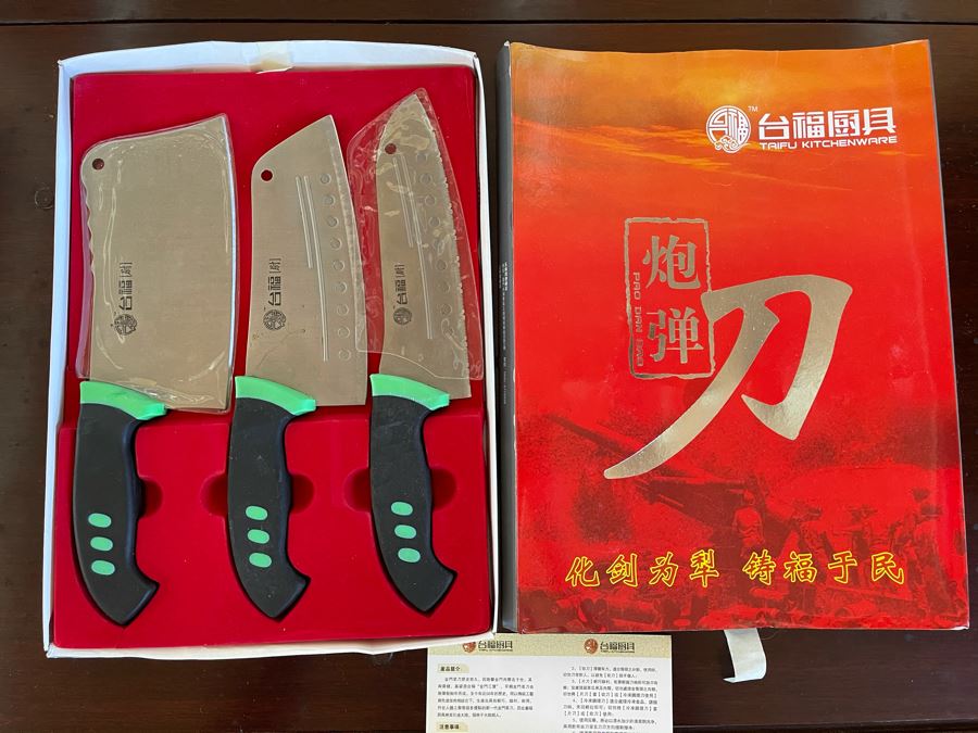 New Set Of Chinese Taifu Kitchenware Butcher Knives