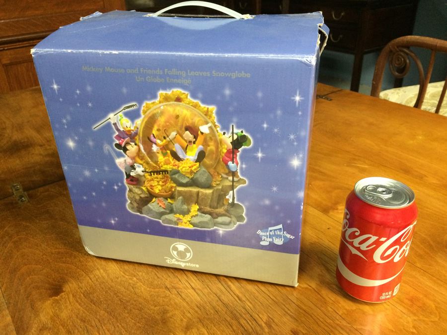 Mickey Mouse and Friends Falling Leaves LARGE Snowglobe [Photo 1]