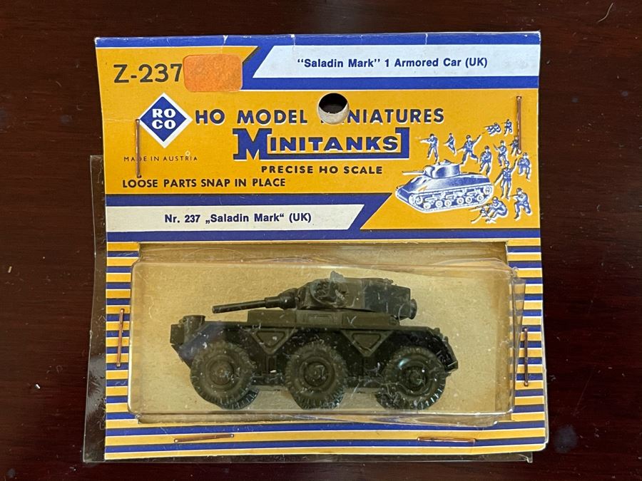 New Old Stock Roco HO Model Miniatures Minitanks 'Saladin Mark' 1 Armored Car UK Nr. 237 [Photo 2]
