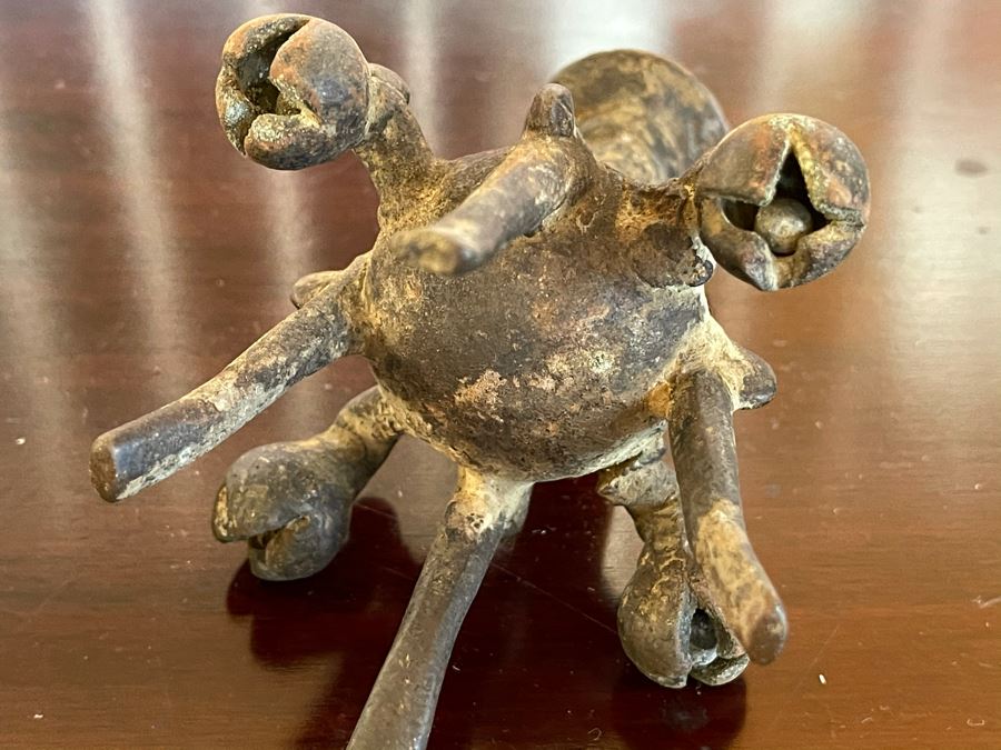 Old Tibetan Bronze Ritual Candle Holder Censer Incense Burner 3.5W X 4.5H [Photo 9]