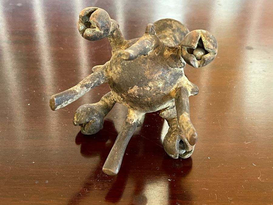 Old Tibetan Bronze Ritual Candle Holder Censer Incense Burner 3.5W X 4.5H [Photo 10]