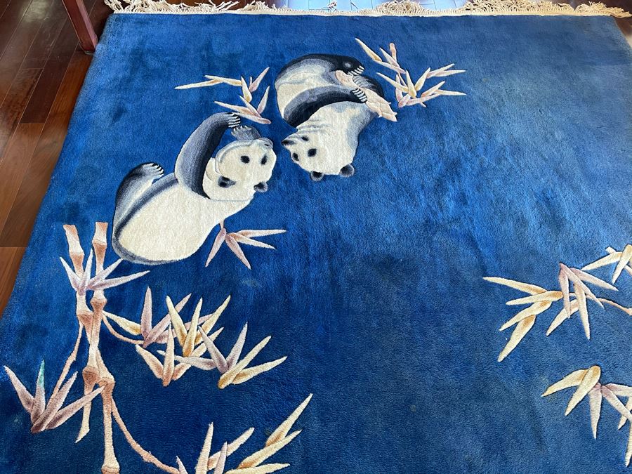 JUST ADDED - Chinese Panda Design Wool Area Rug 7'1' X 10'4' [Photo 6]