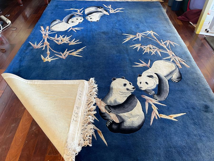 JUST ADDED - Chinese Panda Design Wool Area Rug 7'1' X 10'4' [Photo 7]
