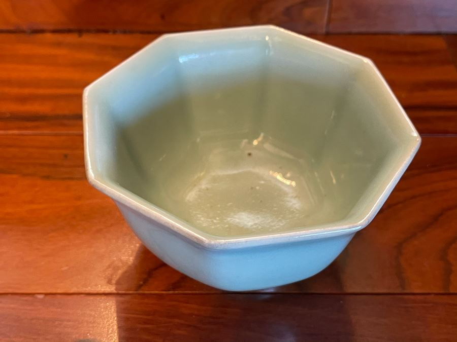 JUST ADDED - Antique Chinese Porcelain Cup 4.5W X 2.5H [Photo 4]