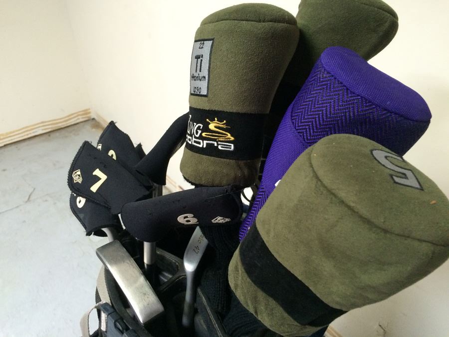 Full Set of King Cobra Titanium Golf Clubs with King Cobra Bag and (2) Bag Boy Golf Carts [Photo 6]