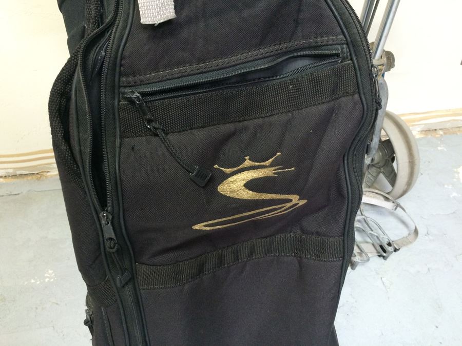 Full Set of King Cobra Titanium Golf Clubs with King Cobra Bag and (2) Bag Boy Golf Carts [Photo 3]