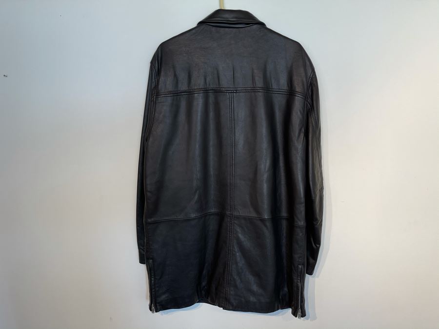 JUST ADDED - Kenneth Cole Reaction Men's Leather Jacket Size M - Retails $525 [Photo 5]